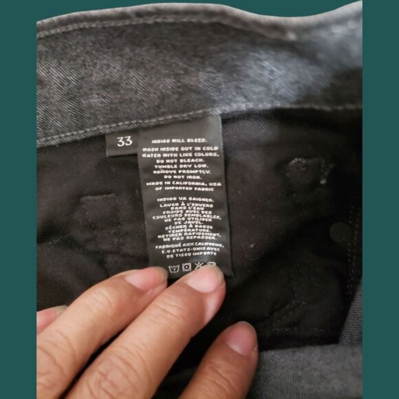 J Brand Kane Straight Fit -Leg Mens Dark Wash Denim Jeans Dark Gray 33 - Picture 16 of 16